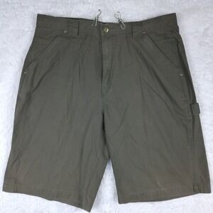 Utility Shorts Mens 40 Carpenter Canvas Army Green Durable Work Chore‎ New